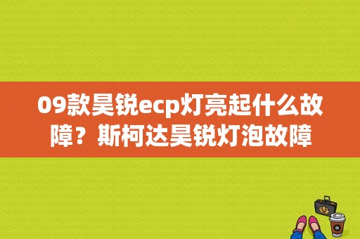 09款昊锐ecp灯亮起什么故障？斯柯达昊锐灯泡故障-图2