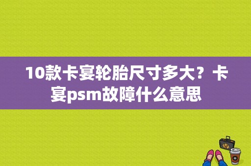 10款卡宴轮胎尺寸多大？卡宴psm故障什么意思-图1