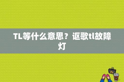 TL等什么意思？讴歌tl故障灯-图1