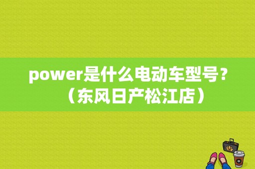 power是什么电动车型号？（东风日产松江店）-图1