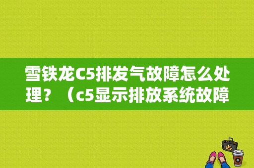 雪铁龙C5排发气故障怎么处理？（c5显示排放系统故障）-图1