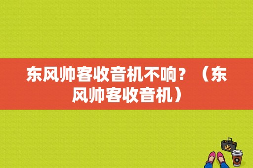 东风帅客收音机不响？（东风帅客收音机）-图1