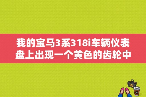 我的宝马3系318i车辆仪表盘上出现一个黄色的齿轮中间有一个叹号是什么意思啊？（宝马3系故障齿轮中间有个叹号）-图1
