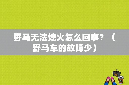 野马无法熄火怎么回事？（野马车的故障少）-图1