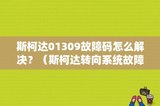 斯柯达01309故障码怎么解决？（斯柯达转向系统故障灯）-图1