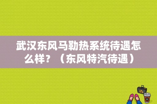 武汉东风马勒热系统待遇怎么样？（东风特汽待遇）-图1