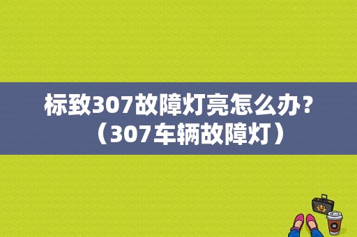 标致307故障灯亮怎么办？（307车辆故障灯）-图1