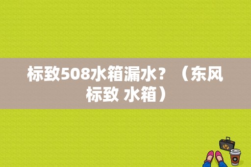 标致508水箱漏水？（东风标致 水箱）-图1