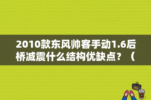 2010款东风帅客手动1.6后桥减震什么结构优缺点？（东风帅客前减震）-图1