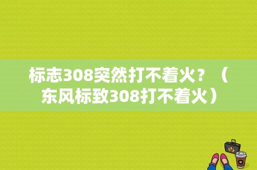 标志308突然打不着火？（东风标致308打不着火）-图1