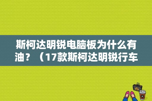 斯柯达明锐电脑板为什么有油？（17款斯柯达明锐行车电脑故障）-图1
