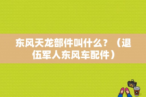 东风天龙部件叫什么？（退伍军人东风车配件）-图1