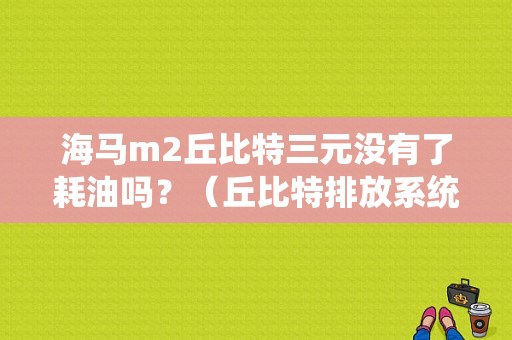 海马m2丘比特三元没有了耗油吗？（丘比特排放系统故障）-图1