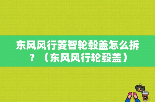 东风风行菱智轮毂盖怎么拆？（东风风行轮毂盖）-图1