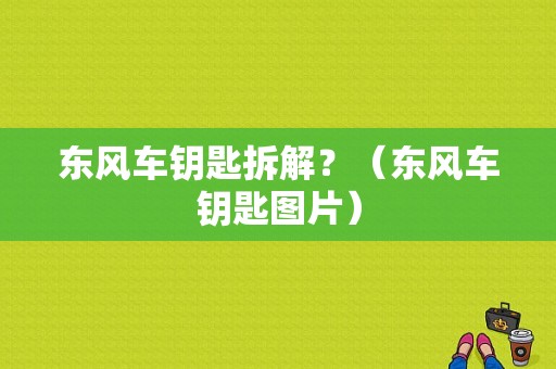东风车钥匙拆解？（东风车钥匙图片）-图1