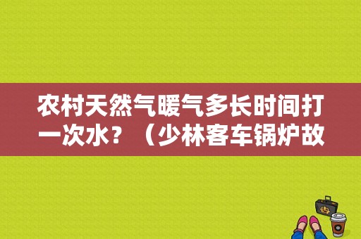 农村天然气暖气多长时间打一次水？（少林客车锅炉故障）-图1