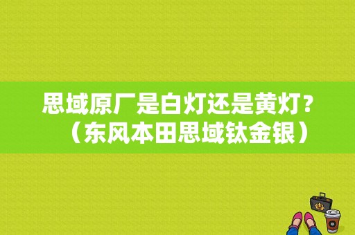 思域原厂是白灯还是黄灯？（东风本田思域钛金银）-图2