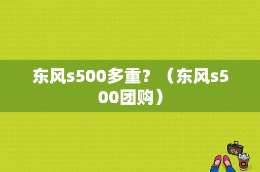东风s500多重？（东风s500团购）-图1