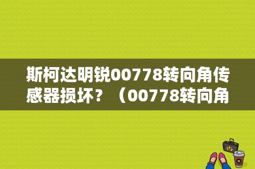 斯柯达明锐00778转向角传感器损坏？（00778转向角传感器 003机械故障）-图1