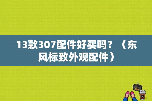 13款307配件好买吗？（东风标致外观配件）-图1