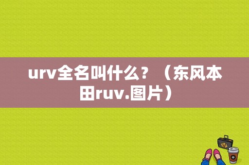 urv全名叫什么？（东风本田ruv.图片）-图2