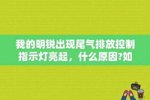 我的明锐出现尾气排放控制指示灯亮起，什么原因?如何排除？（明锐 汽车尾气故障灯）-图1