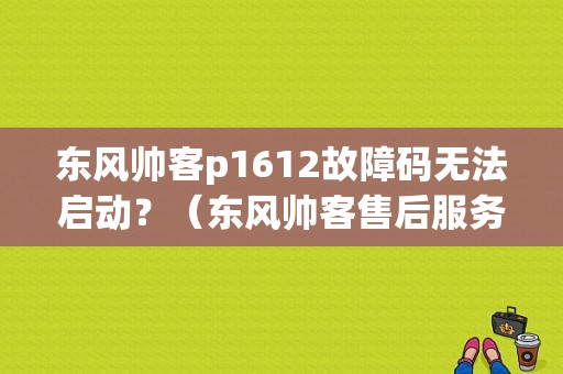 东风帅客p1612故障码无法启动？（东风帅客售后服务电话）-图1