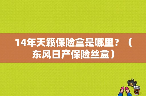 14年天籁保险盒是哪里？（东风日产保险丝盒）-图1