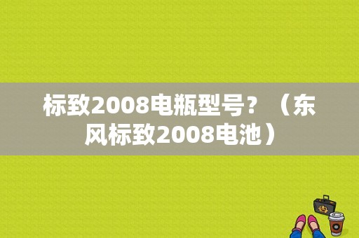 标致2008电瓶型号？（东风标致2008电池）-图1