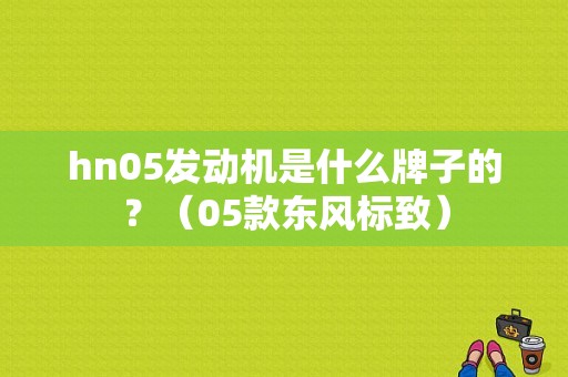 hn05发动机是什么牌子的？（05款东风标致）-图1