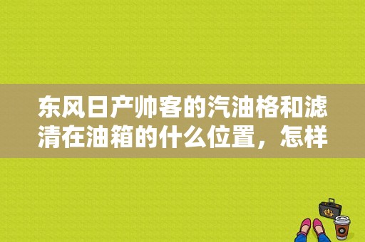 东风日产帅客的汽油格和滤清在油箱的什么位置，怎样更换？（东风帅客汽油泵在哪）-图1