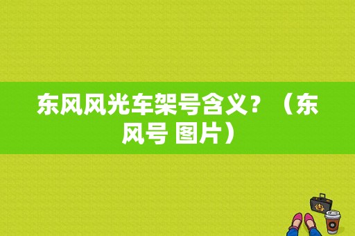 东风风光车架号含义？（东风号 图片）-图1