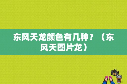 东风天龙颜色有几种？（东风天图片龙）-图1