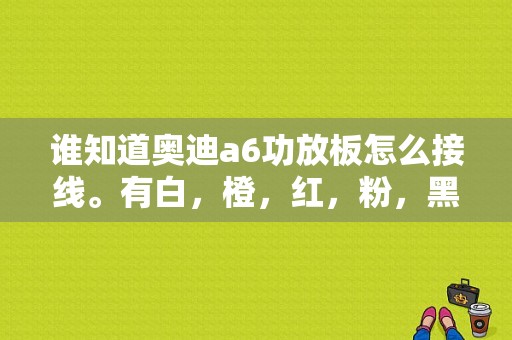 谁知道奥迪a6功放板怎么接线。有白，橙，红，粉，黑，灰，绿，黄，棕，蓝这几根线？（奥迪A6L光纤功放故障维修案例）-图1