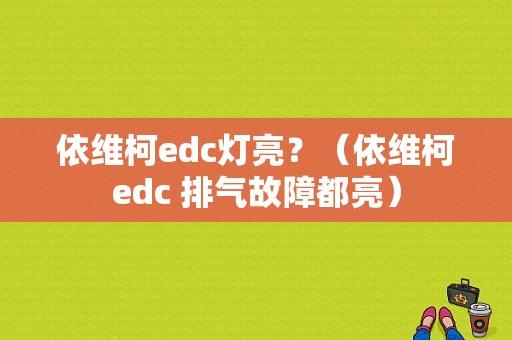 依维柯edc灯亮？（依维柯edc 排气故障都亮）-图1