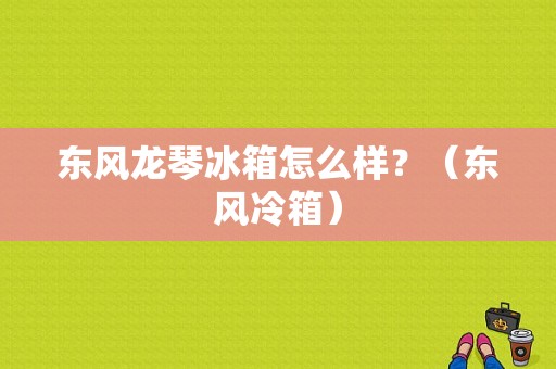 东风龙琴冰箱怎么样？（东风冷箱）-图1