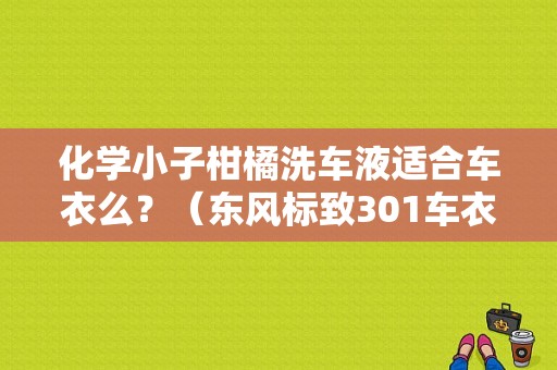 化学小子柑橘洗车液适合车衣么？（东风标致301车衣）-图1