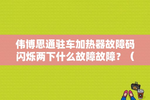 伟博思通驻车加热器故障码闪烁两下什么故障故障？（伟博思通故障查询）-图1