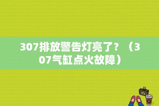 307排放警告灯亮了？（307气缸点火故障）-图1
