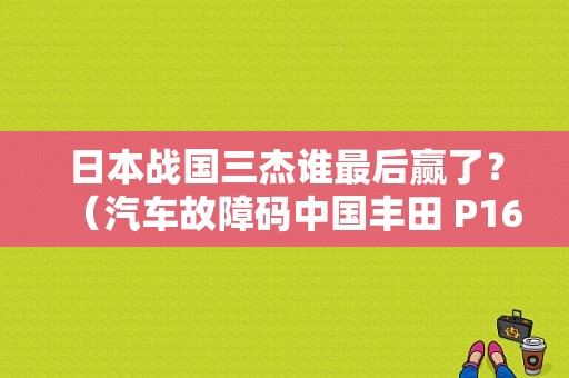 日本战国三杰谁最后赢了？（汽车故障码中国丰田 P1603）-图1