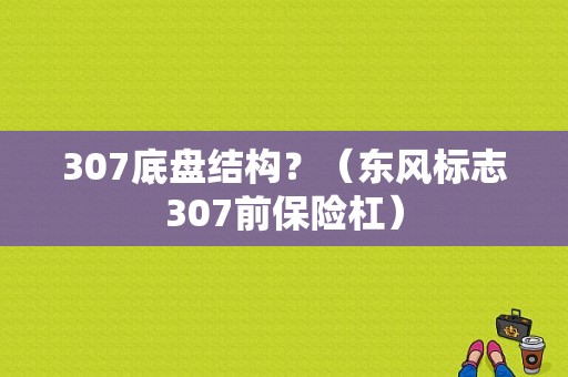 307底盘结构？（东风标志307前保险杠）-图1