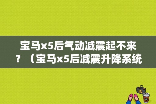 宝马x5后气动减震起不来？（宝马x5后减震升降系统故障）-图1