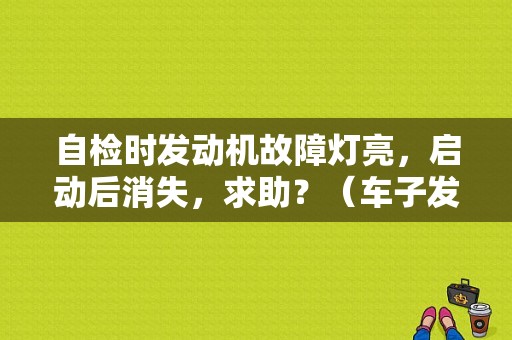 自检时发动机故障灯亮，启动后消失，求助？（车子发动后提示引擎故障）-图1
