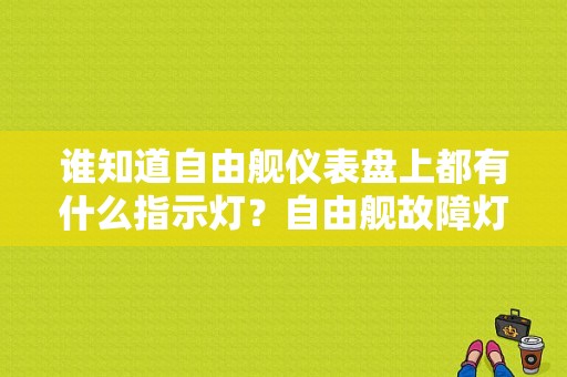 谁知道自由舰仪表盘上都有什么指示灯？自由舰故障灯一直亮-图1