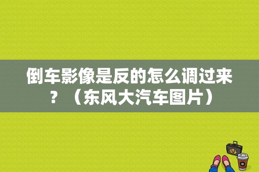 倒车影像是反的怎么调过来？（东风大汽车图片）-图1