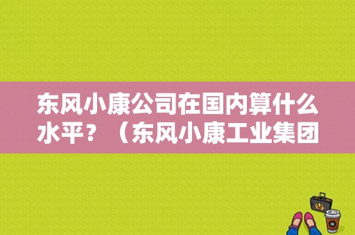 东风小康公司在国内算什么水平？（东风小康工业集团）-图1