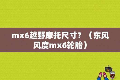 mx6越野摩托尺寸？（东风风度mx6轮胎）-图1