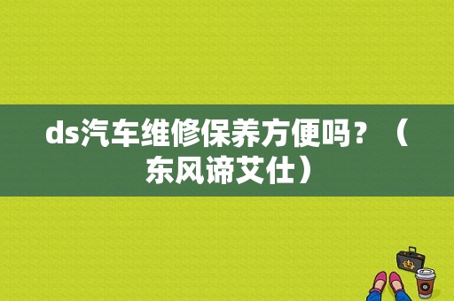 ds汽车维修保养方便吗？（东风谛艾仕）-图2