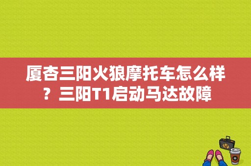 厦杏三阳火狼摩托车怎么样？三阳T1启动马达故障-图1