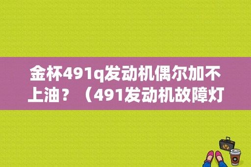 金杯491q发动机偶尔加不上油？（491发动机故障灯亮加不上油）-图1
